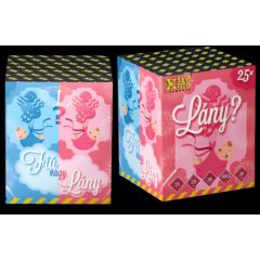 Fiú vagy lány? Gender reveal 25 lövéses 20 mm